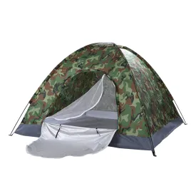 3-4 Person Camouflage Camping Dome Tent