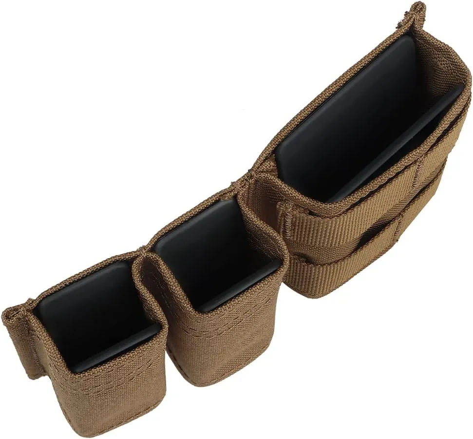 5.56 Mag Pouch Double 9mm MOLLE Magazine Pouch Set Tactical Placard with Quick Release Insert for Chest Rig Vest
