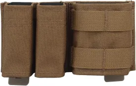 5.56 Mag Pouch Double 9mm MOLLE Magazine Pouch Set Tactical Placard with Quick Release Insert for Chest Rig Vest