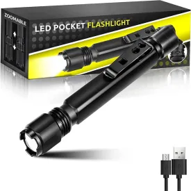 800 Lumens Brightest Rechargeable Penlight Flashlight