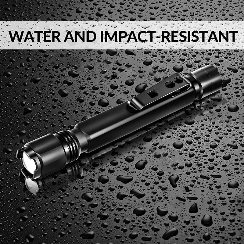 800 Lumens Brightest Rechargeable Penlight Flashlight