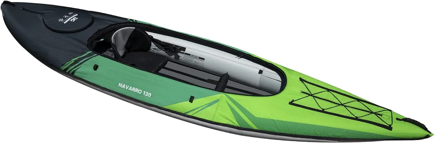 AQUAGLIDE Navarro Convertible Inflatable Kayak with Drop Stitch Floor, Green