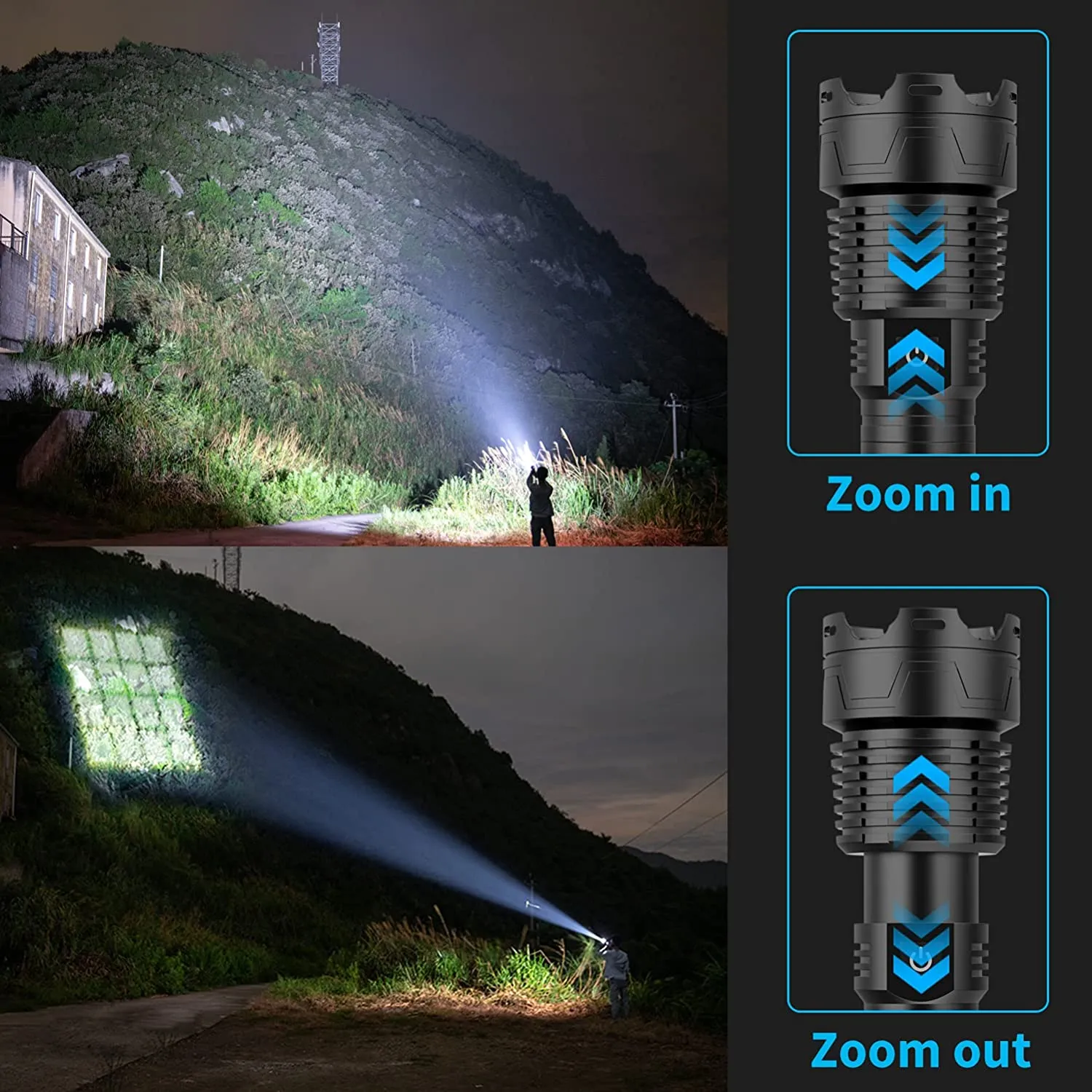 Bright Powerful 120,000 Lumens Flashlight