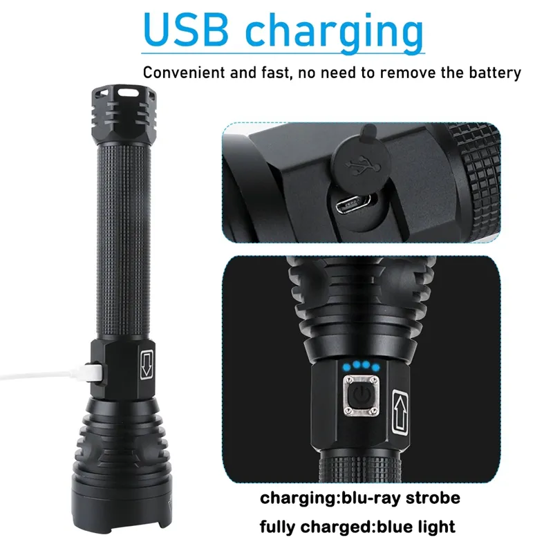 Bright Powerful 120,000 Lumens Flashlight