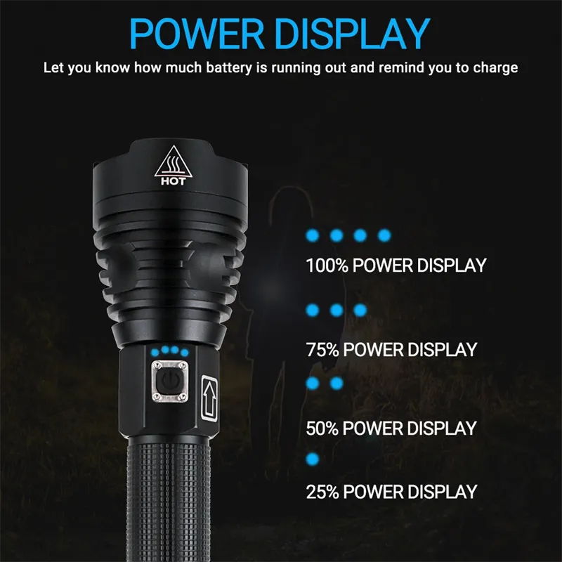 Bright Powerful 120,000 Lumens Flashlight