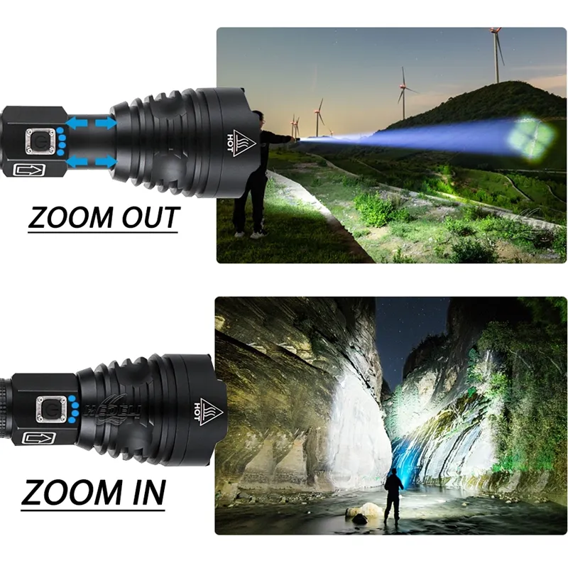 Bright Powerful 120,000 Lumens Flashlight