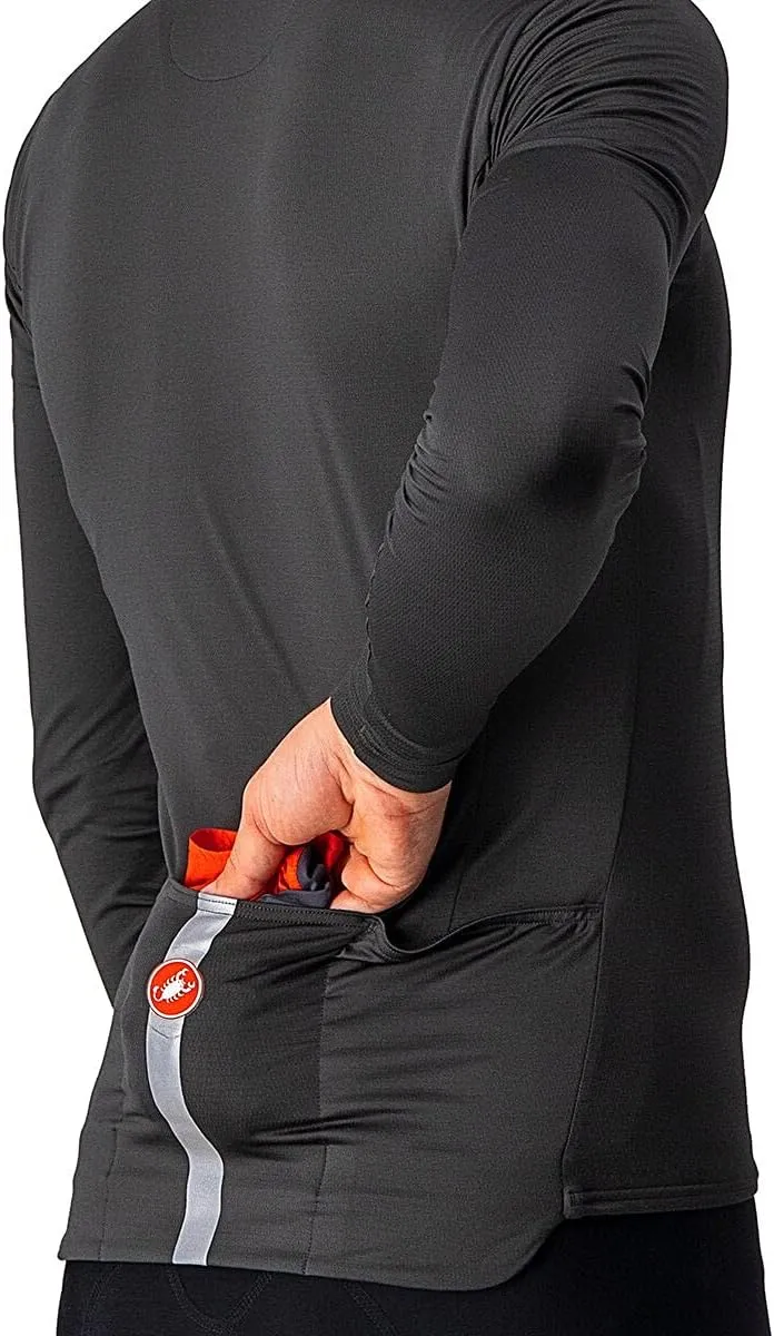 CASTELLI Men's Squadra Stretch Jacket, Windproof Zip Up Shell for Road Cycling