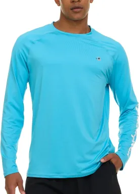 Champion Rash Guard for Men, Long Sleeve Mens Swim Shirt for Fishing Hiking UPF  50 SPF Sun UV Protection, Quick Dry