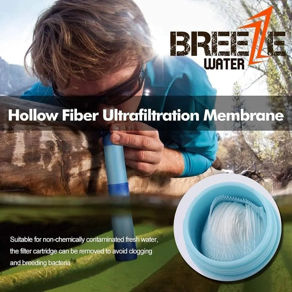 Combo of 3 Breeze Water Filter Straw -Multiple Filtering Options