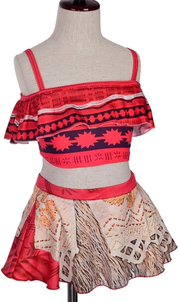 Dressy Daisy Girls Princess Swimwear Adventure Bathing Suit Tankini Swimsuit 2 Pieces with Accessories