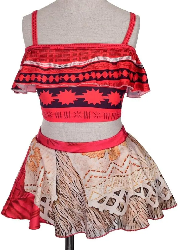 Dressy Daisy Girls Princess Swimwear Adventure Bathing Suit Tankini Swimsuit 2 Pieces with Accessories