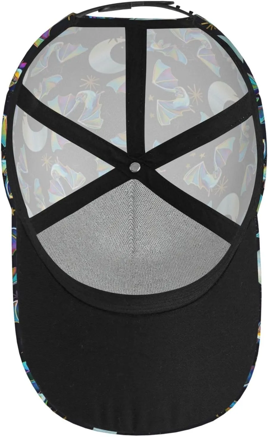 Gothic Goth Bat Baseball Cap for Men Women Adjustable Trucker Hat for Running Sports Hiking Beach