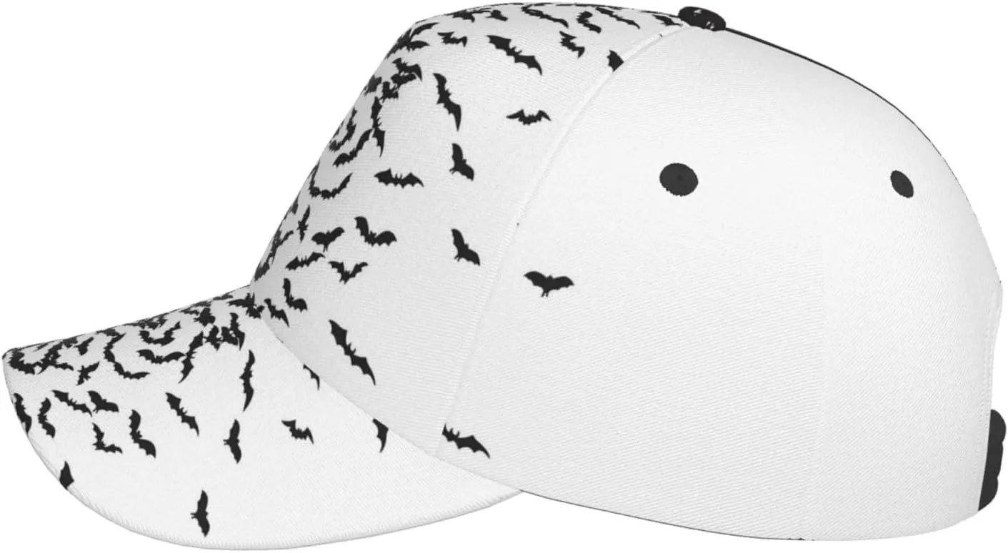 Gothic Goth Bat Baseball Cap for Men Women Adjustable Trucker Hat for Running Sports Hiking Beach