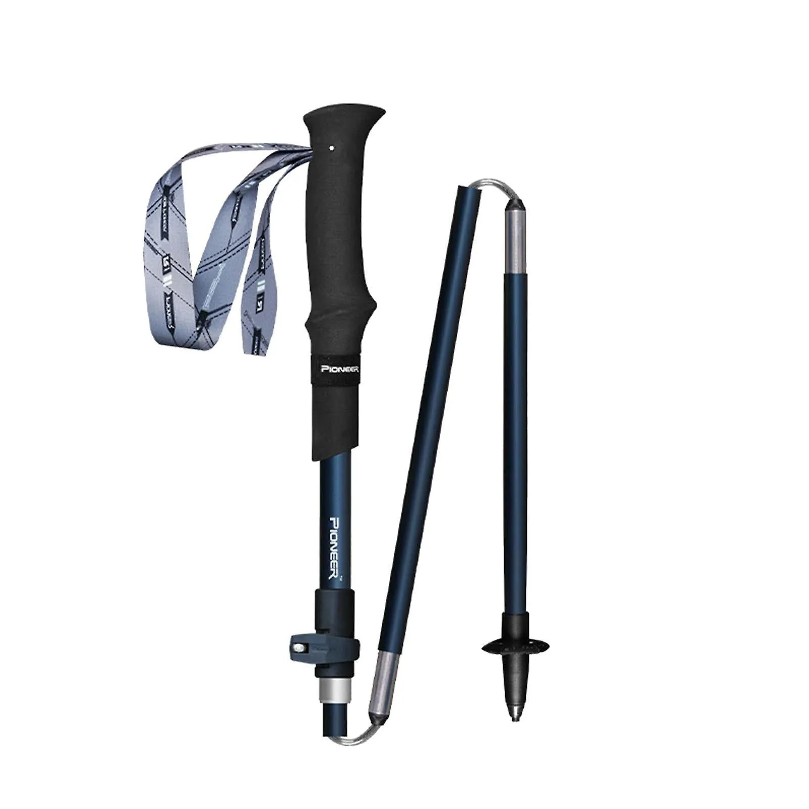 Hiking Poles Folding Trekking Pole Outer Lock Telescopic Carbon Fiber Cane Outdoor Gear