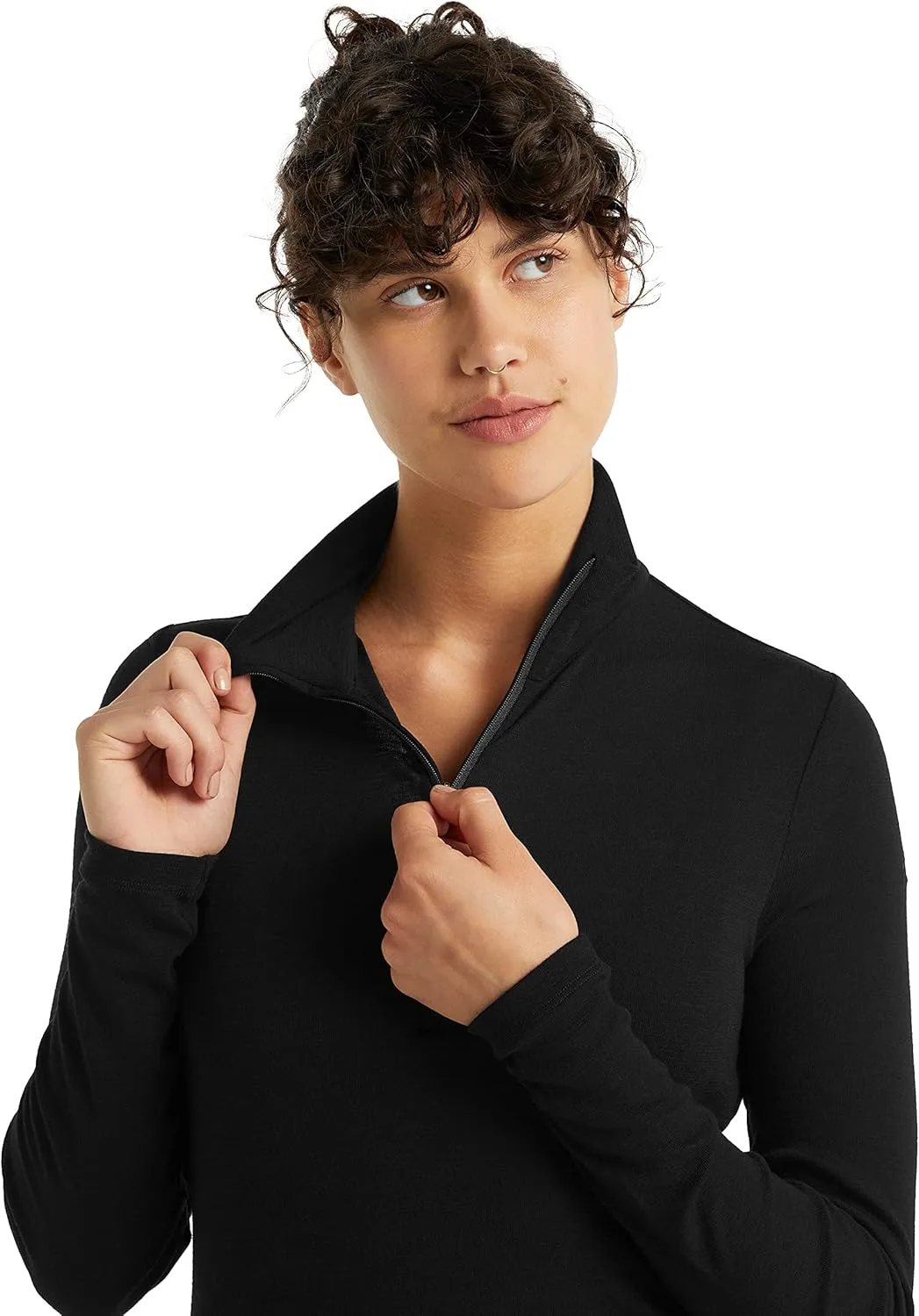 Icebreaker Merino Women's Standard 175 Everyday Cold Weather Base Layer Thermal Long Sleeve Half Zip Top