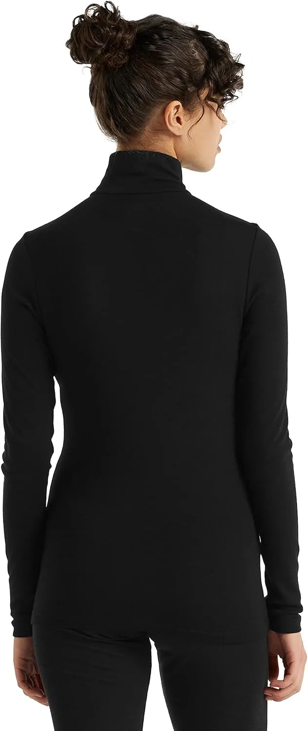 Icebreaker Merino Women's Standard 175 Everyday Cold Weather Base Layer Thermal Long Sleeve Half Zip Top