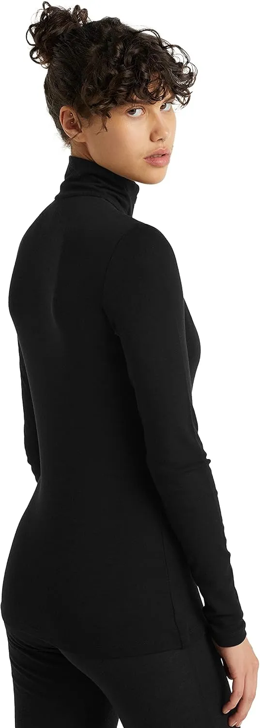 Icebreaker Merino Women's Standard 175 Everyday Cold Weather Base Layer Thermal Long Sleeve Half Zip Top