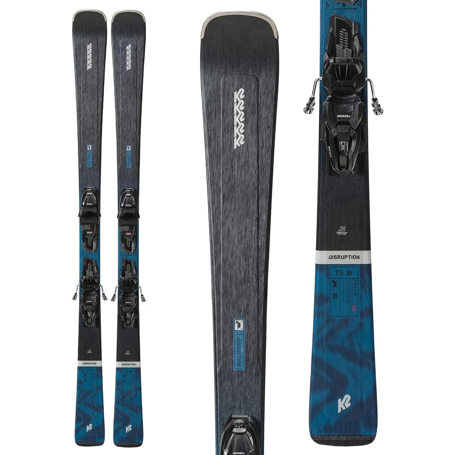 K2 Disruption 75 Skis   ERP 10 Bindings - 2025 - Women's