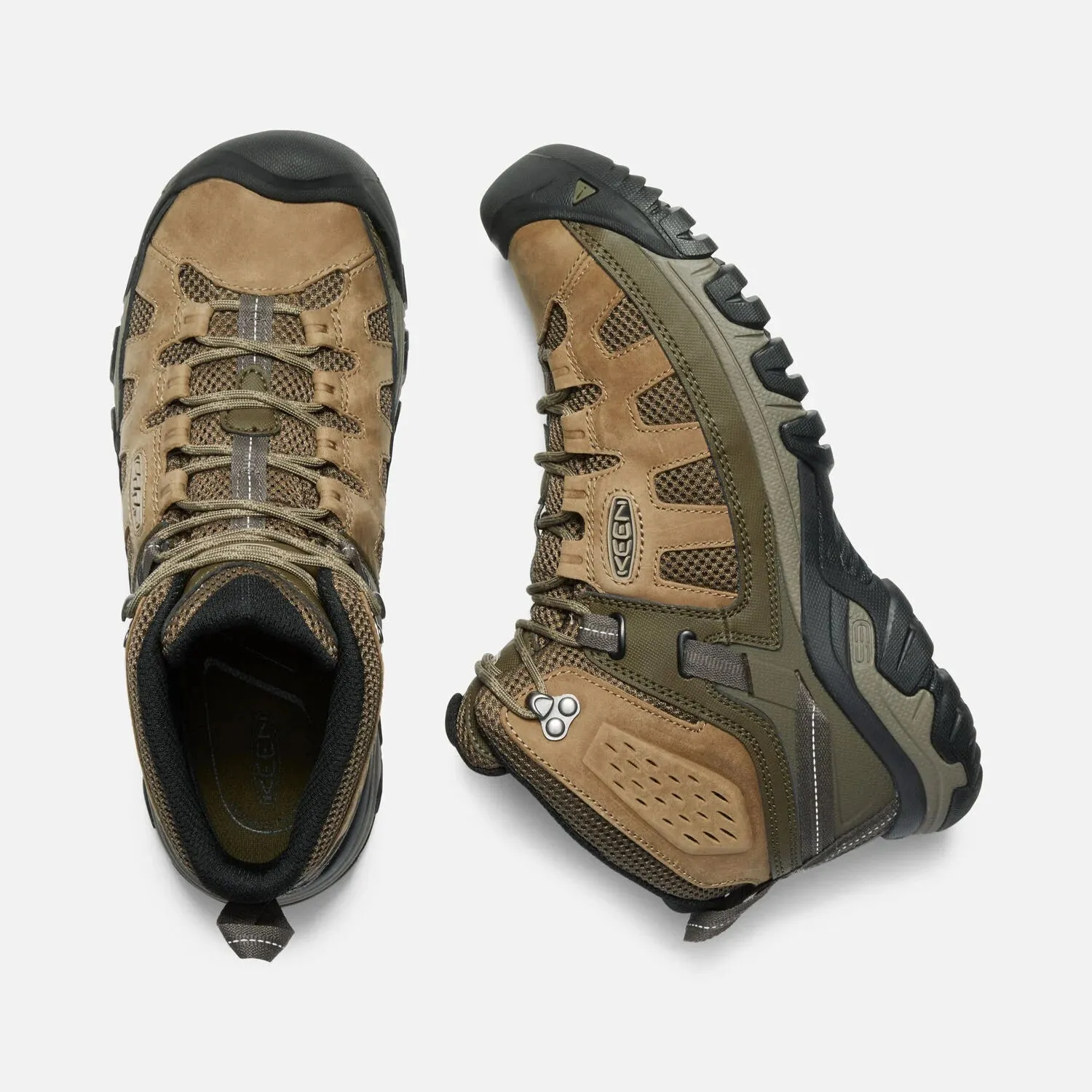 MENS KEEN TARGHEE VENT MID - OLIVE/BUNGEE