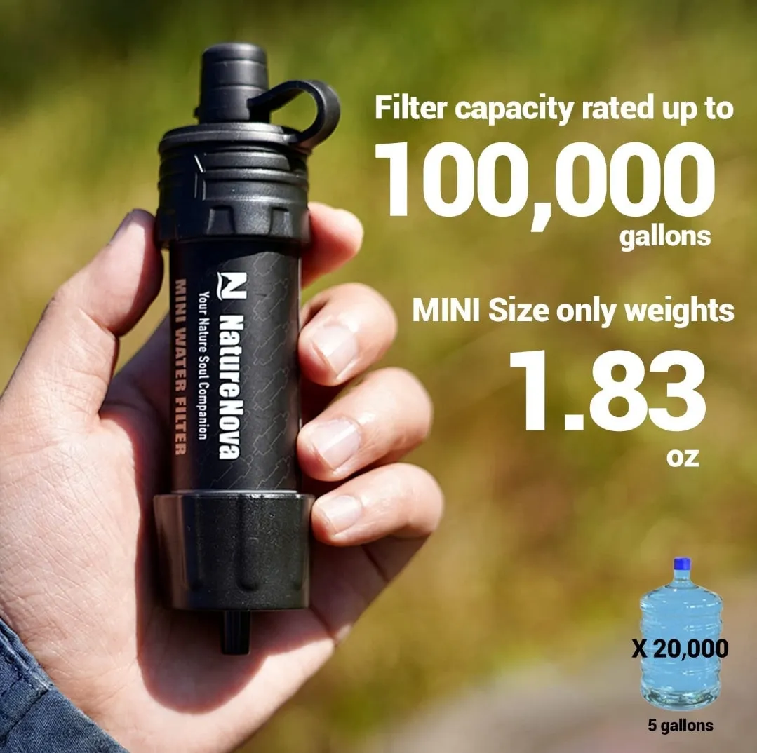 Mini Portable Water Filter (Black)