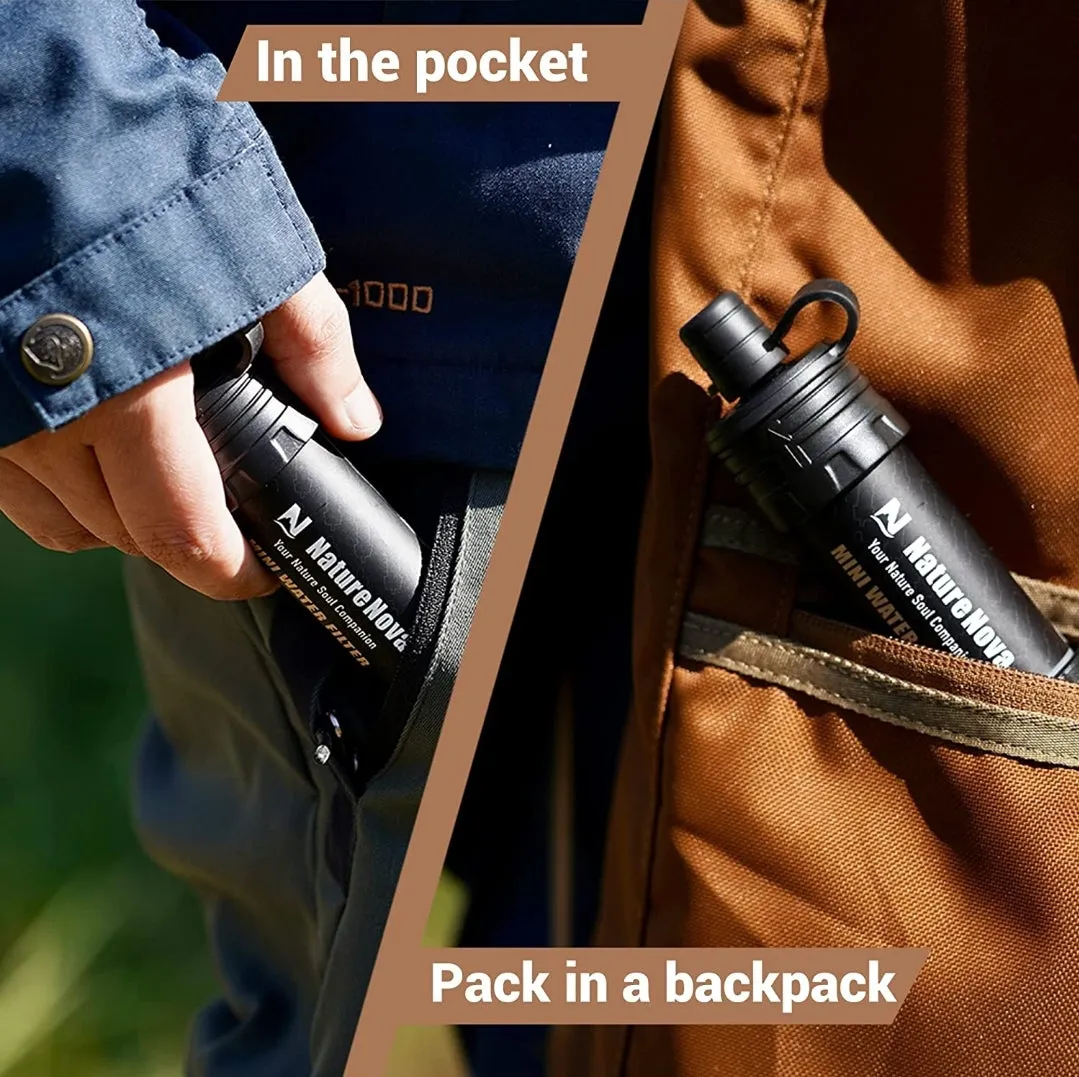 Mini Portable Water Filter (Black)