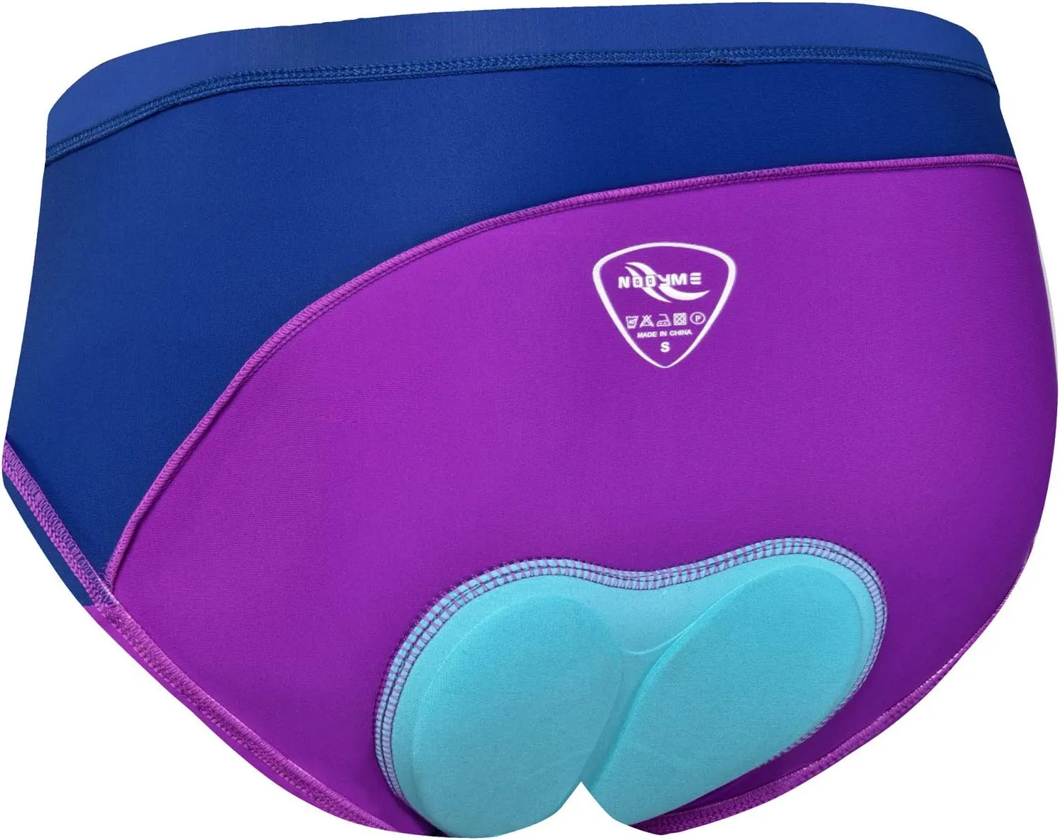 NOOYME Women Bike Underwear Gel 3D Padded Printed Design Bicycle Briefs Cycling Underwear Shorts