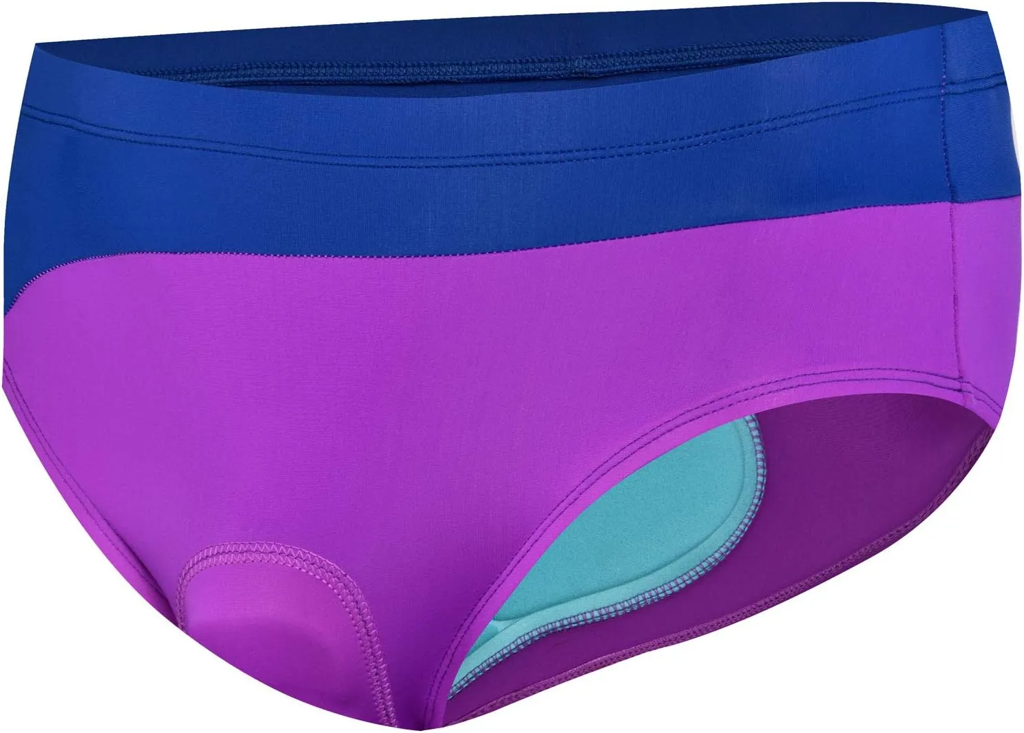NOOYME Women Bike Underwear Gel 3D Padded Printed Design Bicycle Briefs Cycling Underwear Shorts