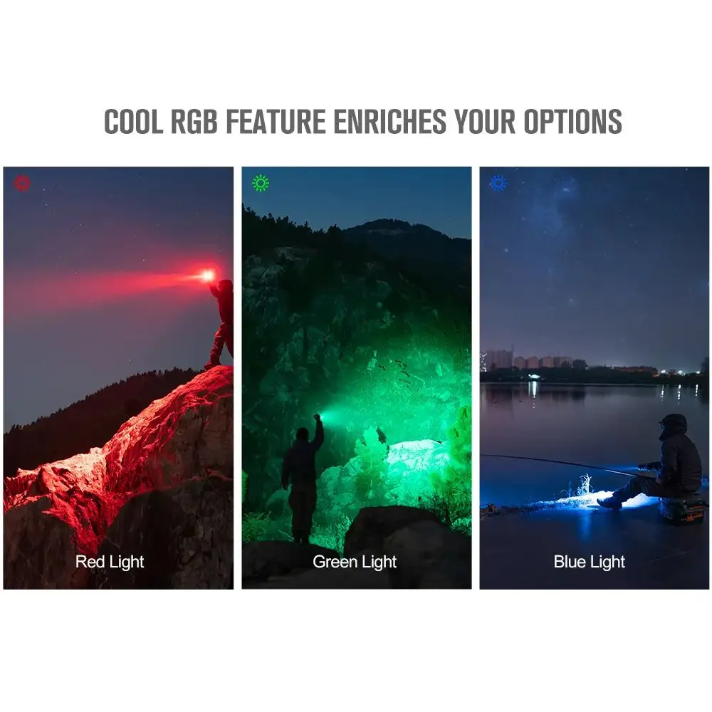 Olight Marauder Mini LED Floodlight, 7000 Lumens Dual-Beam, RGB Colors, Rechargeable, OD Green