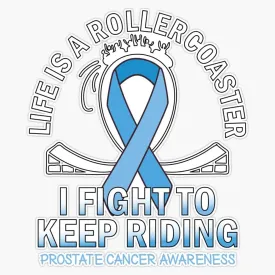 Prostate Cancer Awareness Light Blue Gradient Sticker Vinyl Decal Car Laptop Wall Window Bumper Sticker 5"