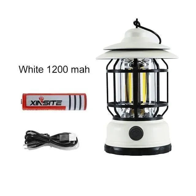 Retro Portable Camping 3 Modes Rechargeable Light