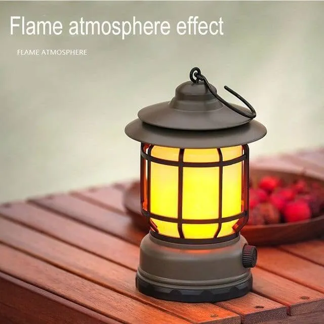Retro Portable Camping 3 Modes Rechargeable Light