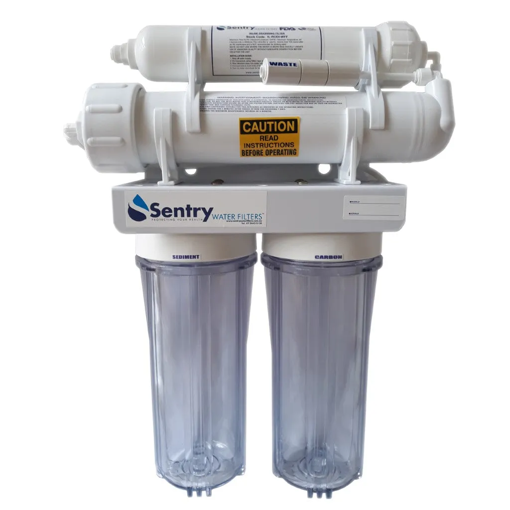 Reverse Osmosis RO Water Filter   Drinking | Camping | PRO-4 Clear Tinted Housing