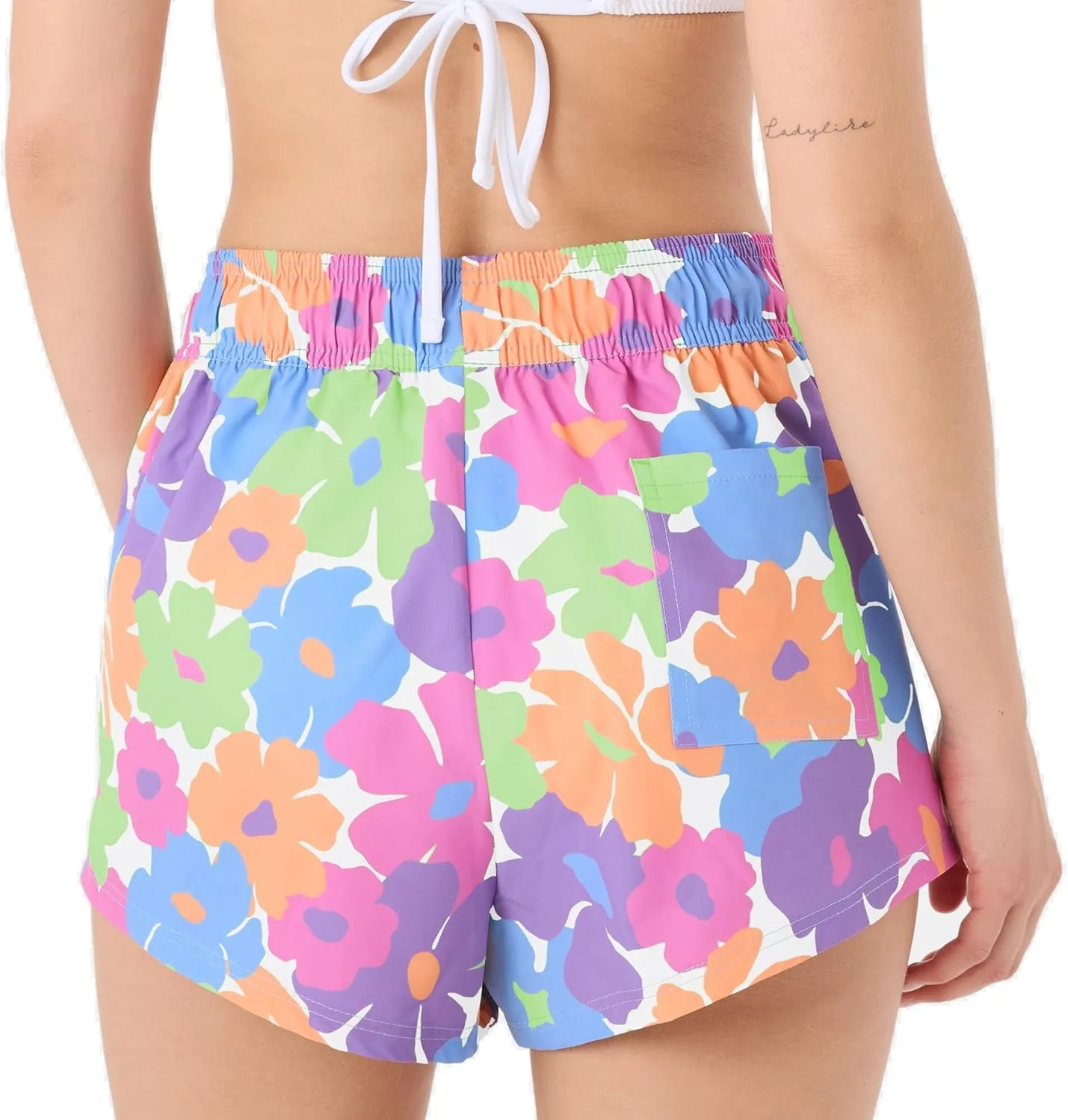 Roxy Women's Standard Beach Casual Loose Fitted, Elastic Waist Drawcord Swim Shorts, Quick-Dry