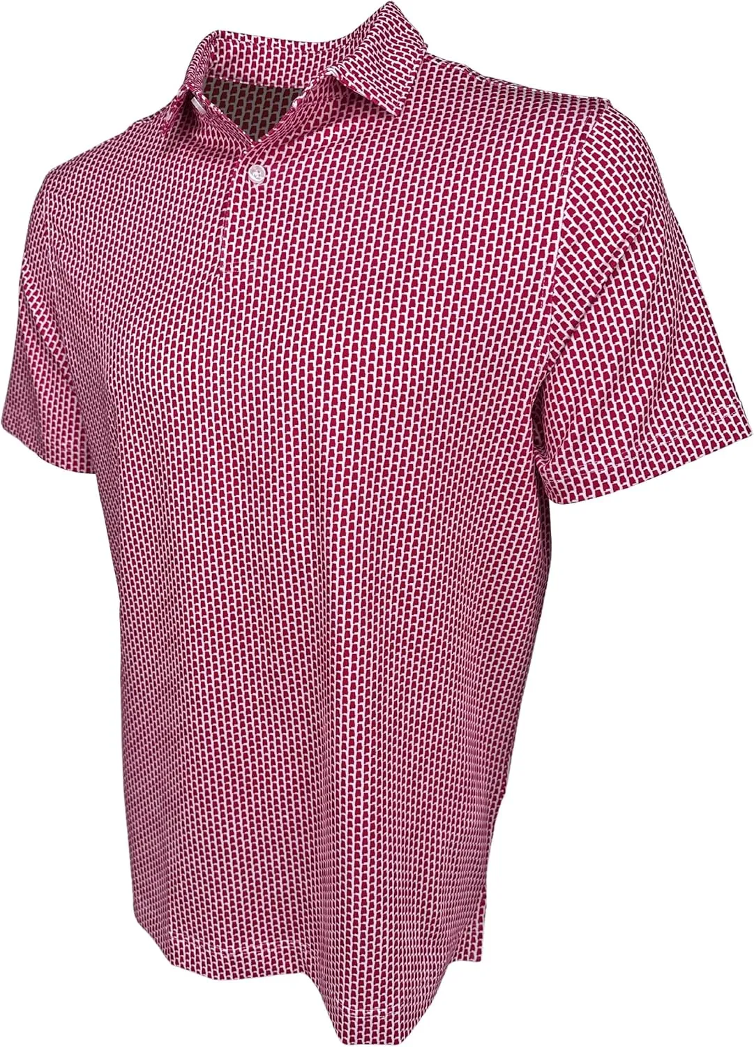 State Print Golf Shirt for Men ??Mens University Polo Moisture Wicking Dry Fit Performance Short Sleeve Regular Fit