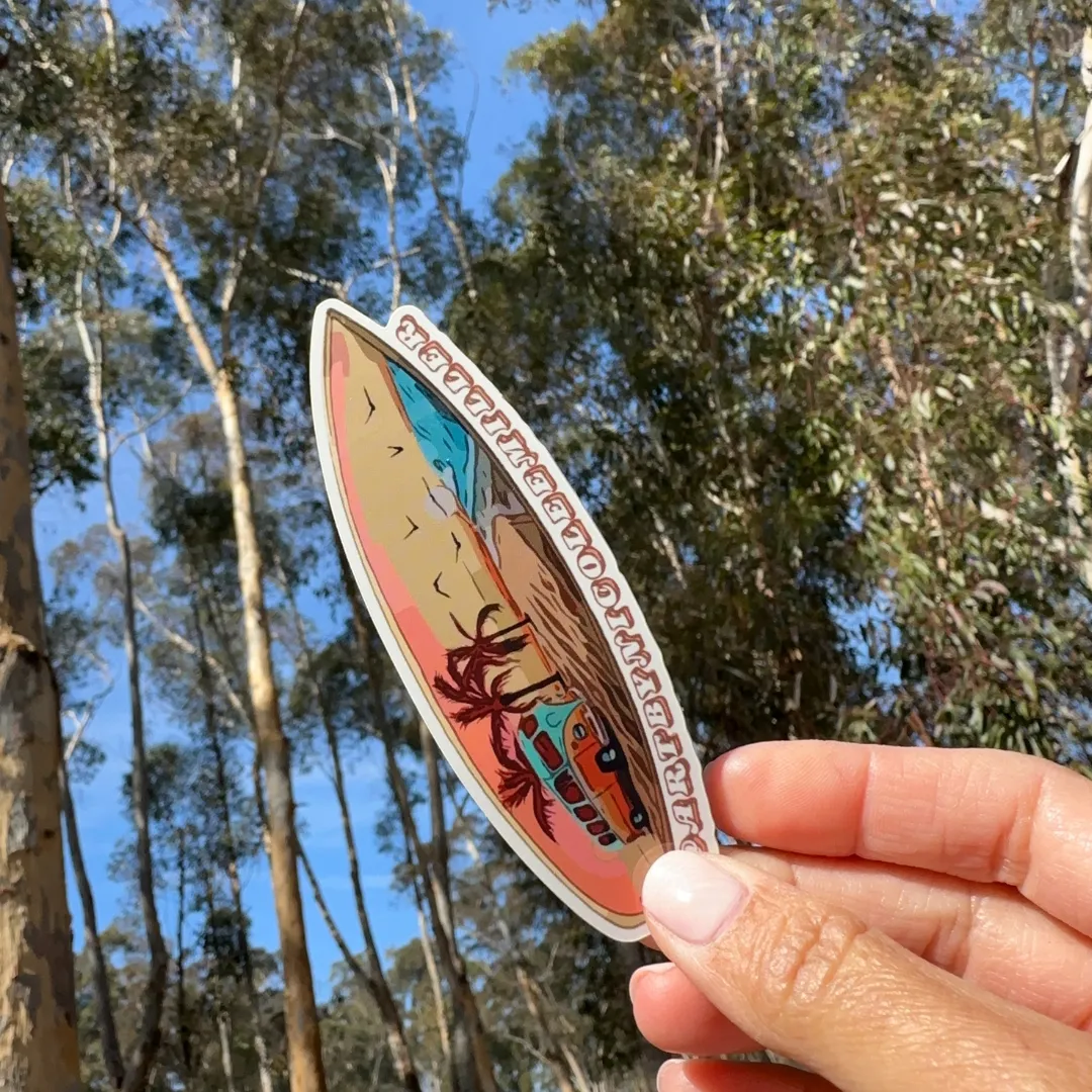 Surfboard Sticker by Nicole Miller