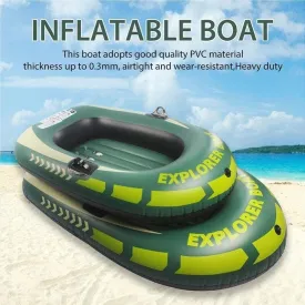 TEmkin Inflatable Dinghy Boat Fishing, Inflatable Boat for Kids with Oars, Touring Kayak, Inflatable Rafts for Adults