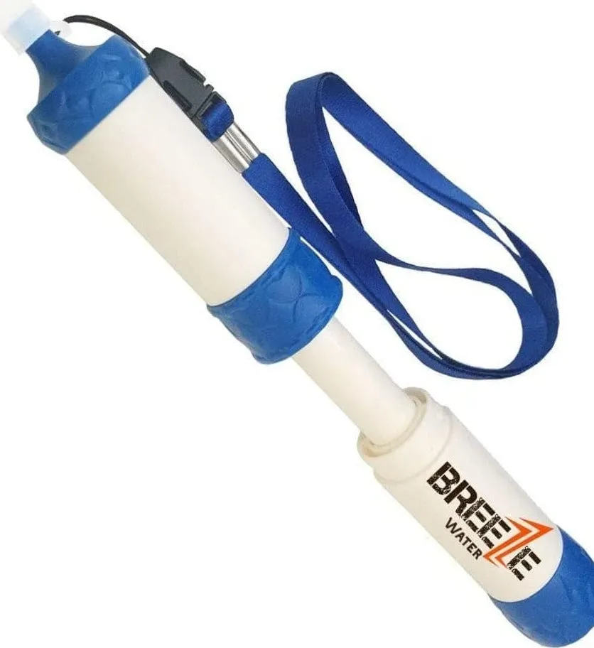 Water Filter Straw by Breeze - Portable Water Purifier for Travel and Emergency Preparedness