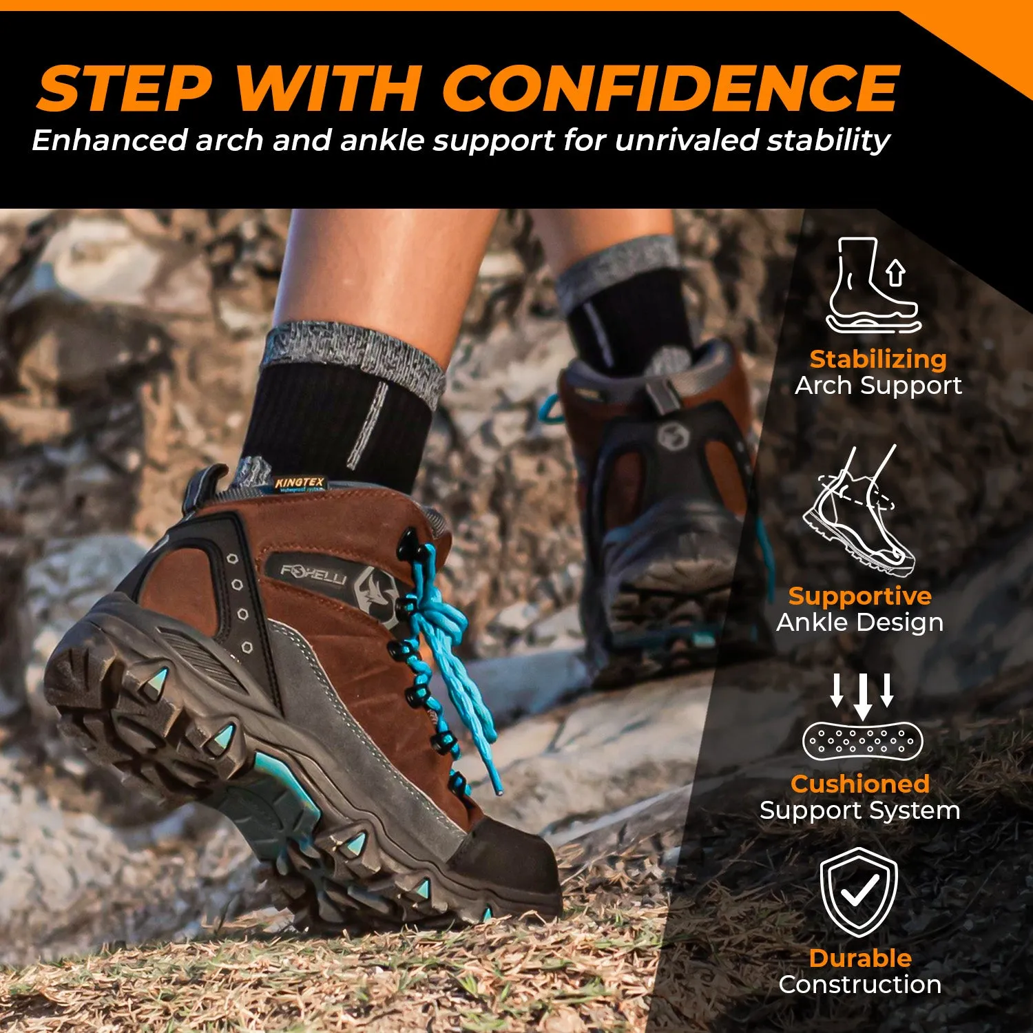 Women’s Hiking Boots – Brown