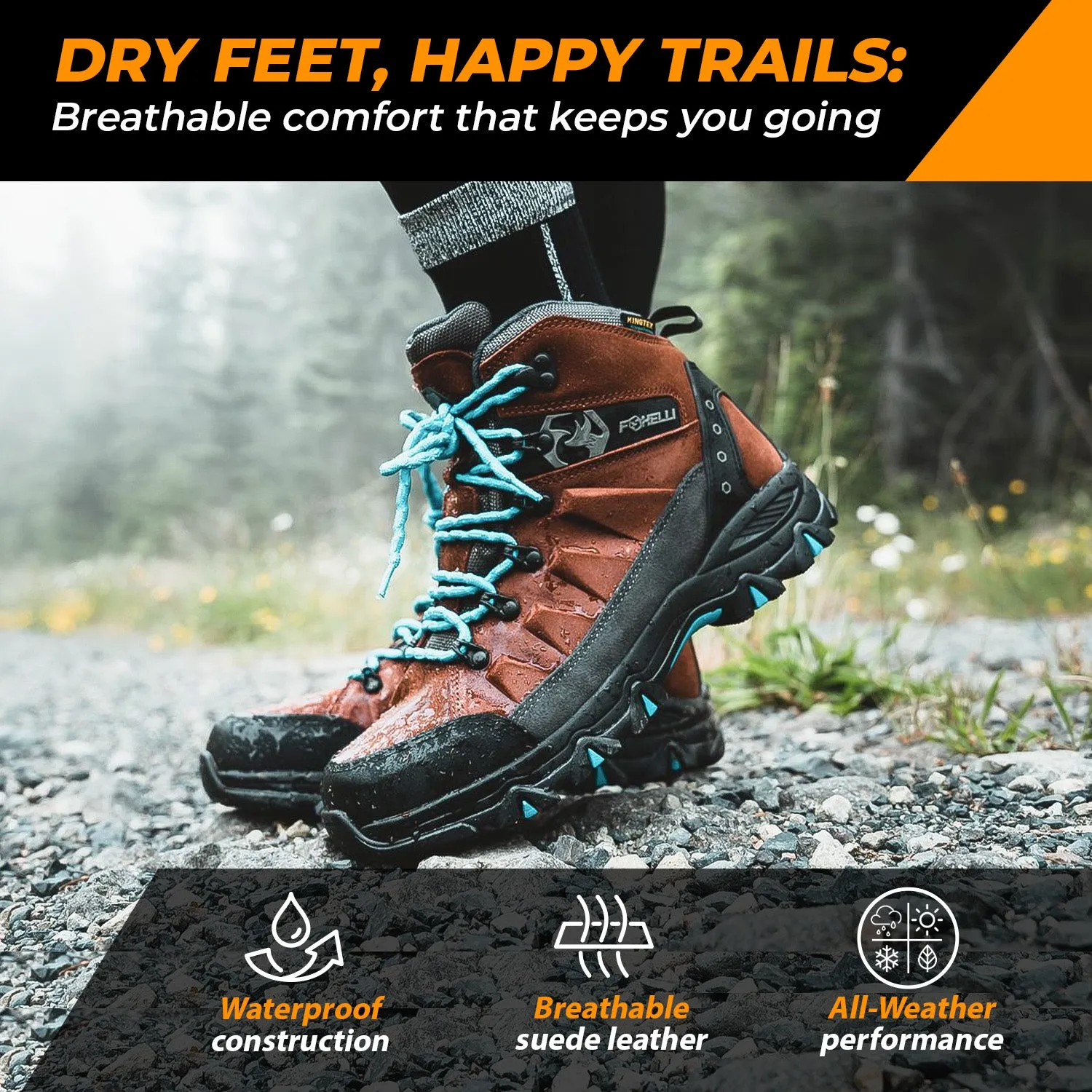 Women’s Hiking Boots – Brown