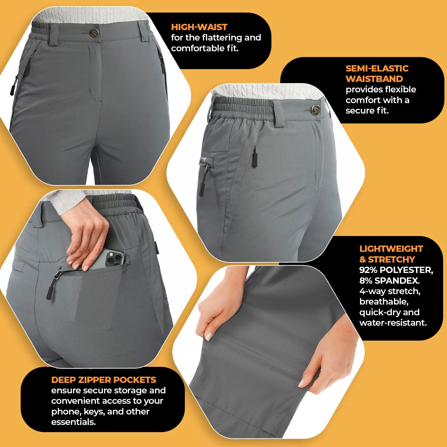 Women's Hiking Pants & Brown Boots
