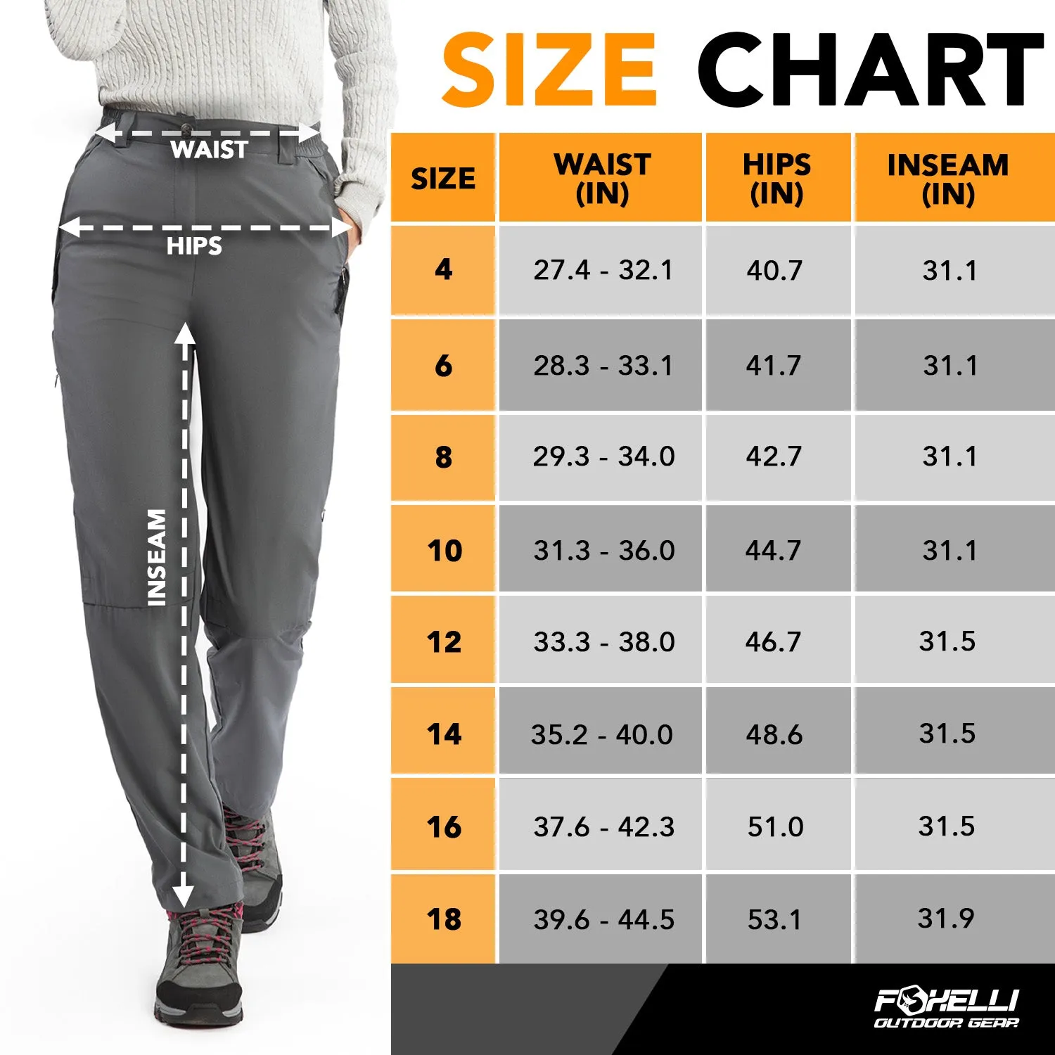 Women's Hiking Pants & Brown Boots