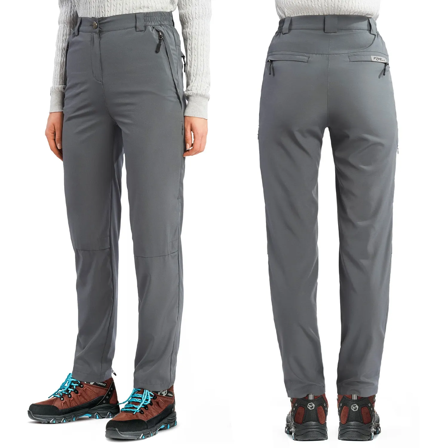 Women's Hiking Pants & Brown Boots