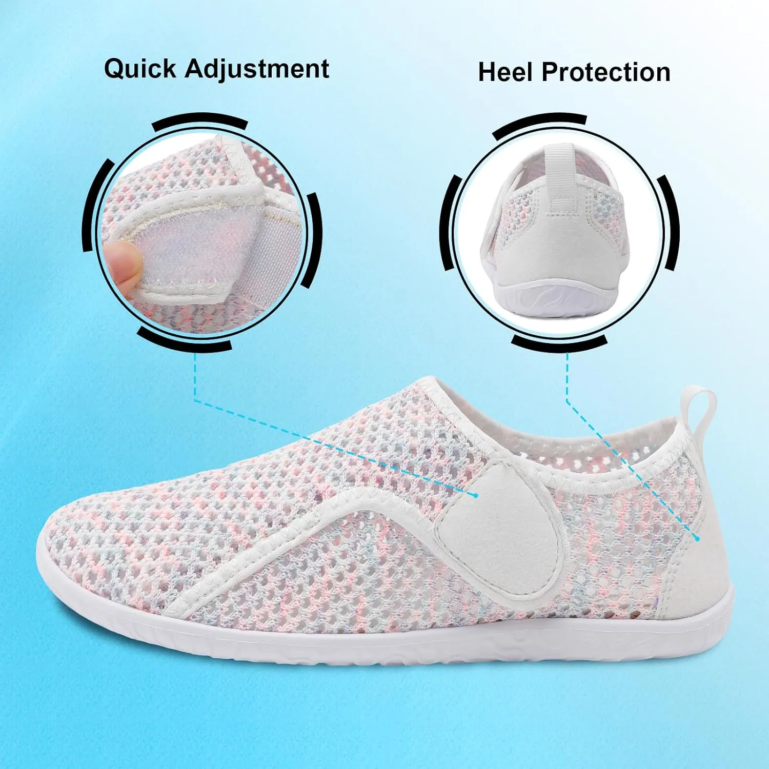 XIHALOOK Water Shoes for Women Men Quick Dry Lightweight Aqua Barefoot for Beach Swim Pool Surf Yoga Sports
